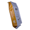 Bolsa de escudete lateral de grado alimenticio con impresión personalizada laminada Bolsa reutilizable de embalaje de granos de café de aluminio con válvula de café