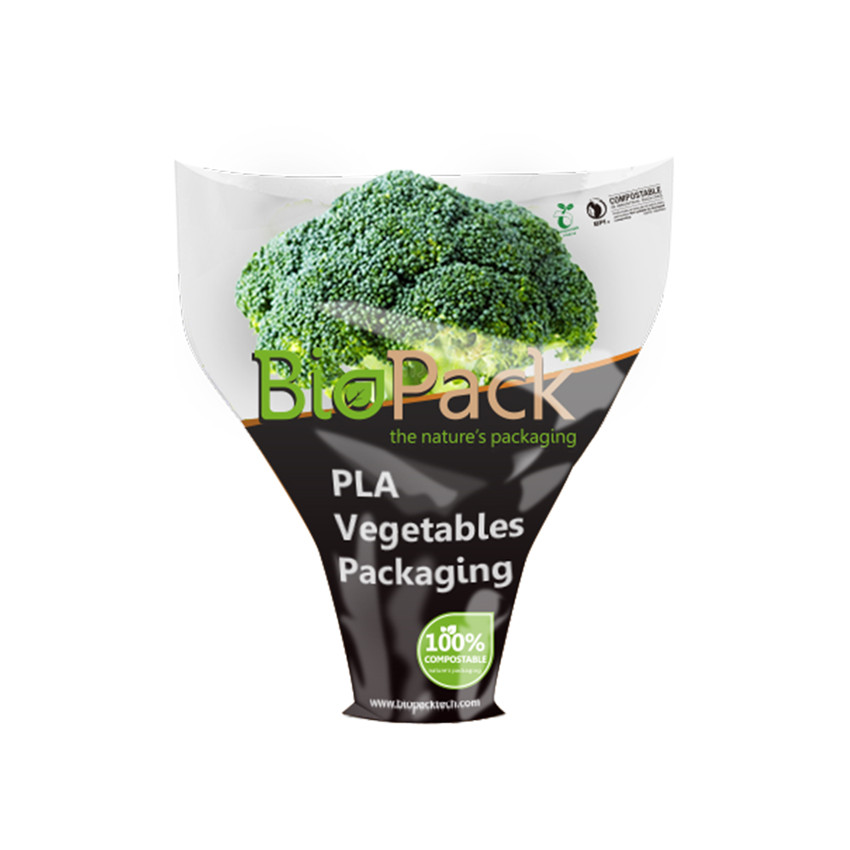 Bolsas Biocompostables Con Sellado Autoadhesivo Transparente De 3 Lados Para Verduras De Hojas Verdes
