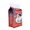 Bolsa De Fondo Plano Bolsa De Papel De Aluminio Laminado Resellable Impreso En Color Personalizado En Polvo De Grano De Café De Grado Alimenticio