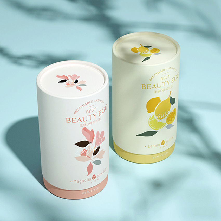 Tubos De Papel Artesanales Compostables Con Embalaje De Cilindro Impreso Personalizado Para Té
