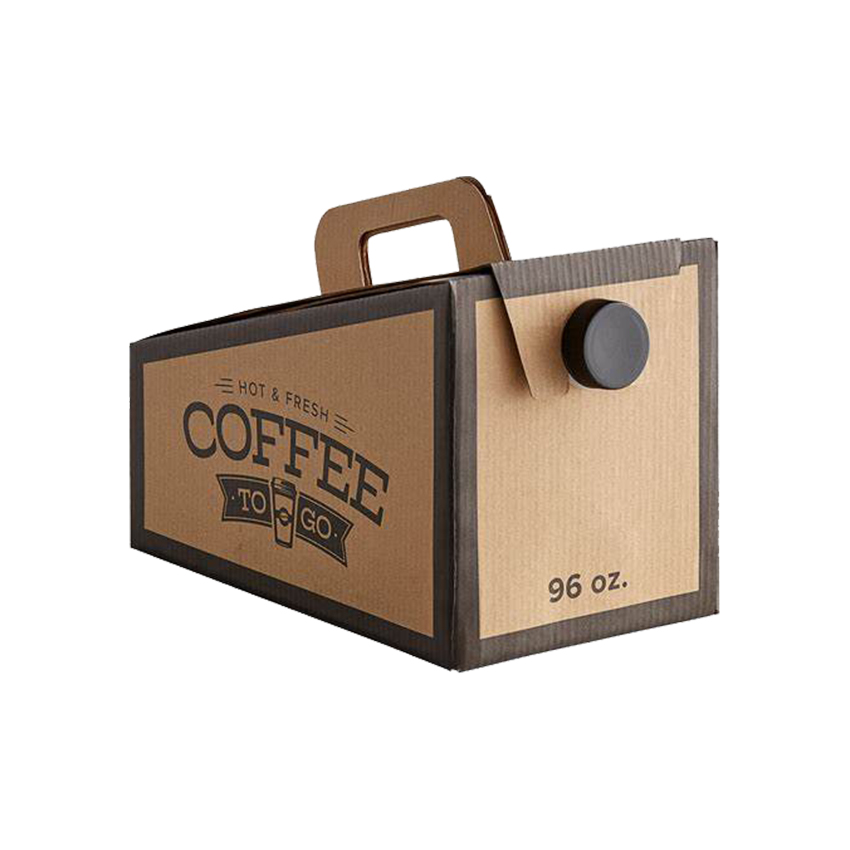 Empaquetado frío de encargo del café del brebaje en frío de la caja fácil de viajar del café del brebaje