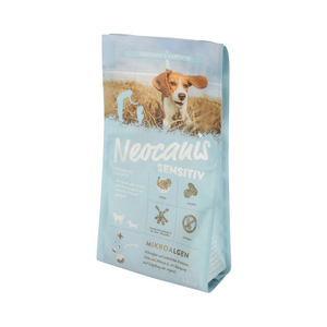 Bolsa biodegradable de alimentos para perros con fuelle de cremallera amistosa de encargo al por mayor del bolsillo de Eco