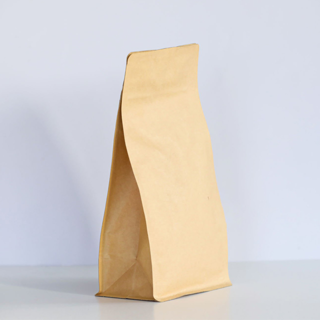 Bolsa De Café De Papel Kraft Marrón Impresa Reciclable Orgánica