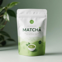 Bolsa De Matcha Stand-Up Personalizada Y Certificado Compostable