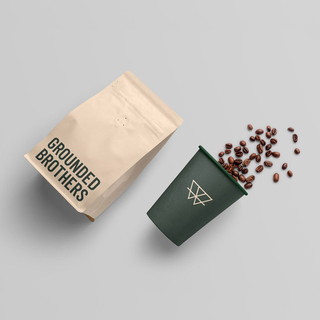 Bolsas De Café De Fondo Plano Con Válvula Y Empaque Ecológico Con Impresión Personalizada