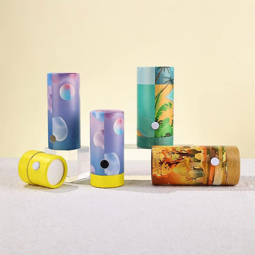 Envases De Tubos De Papel Personalizados Compostables De Diseño Innovador Para Cosméticos