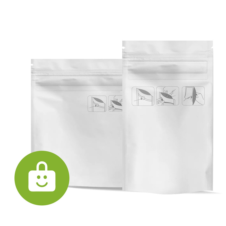 Bolsas Biocompostables Brillantes Con Cierre Zip-Lock A Prueba De Niños Para Comestibles