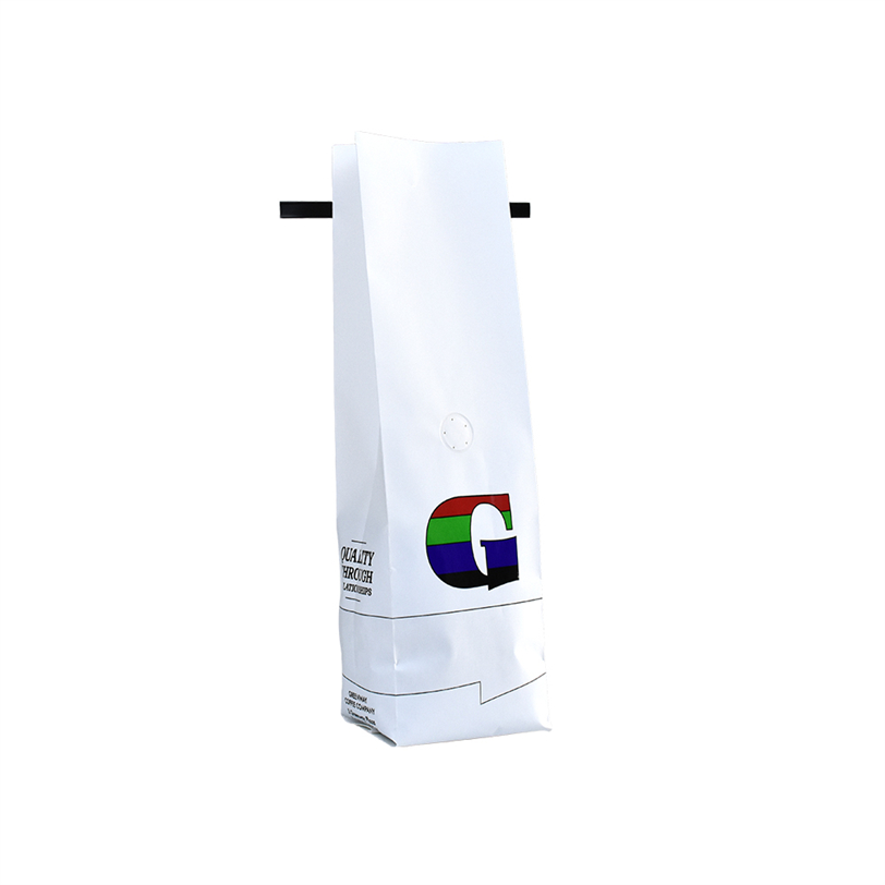 Bolsa De Café Molido Impreso Personalizado En Papel Kraft Sostenible Que Empaqueta La Bolsa Biodegradable Tintie Reutilizable