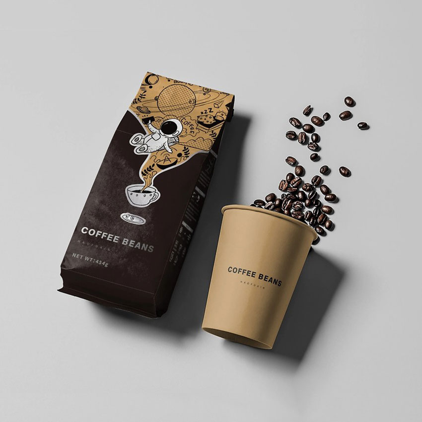 Inicio Bolsas De Café De Papel De Arroz Personalizadas Blancas Compostables Para Cafeterías