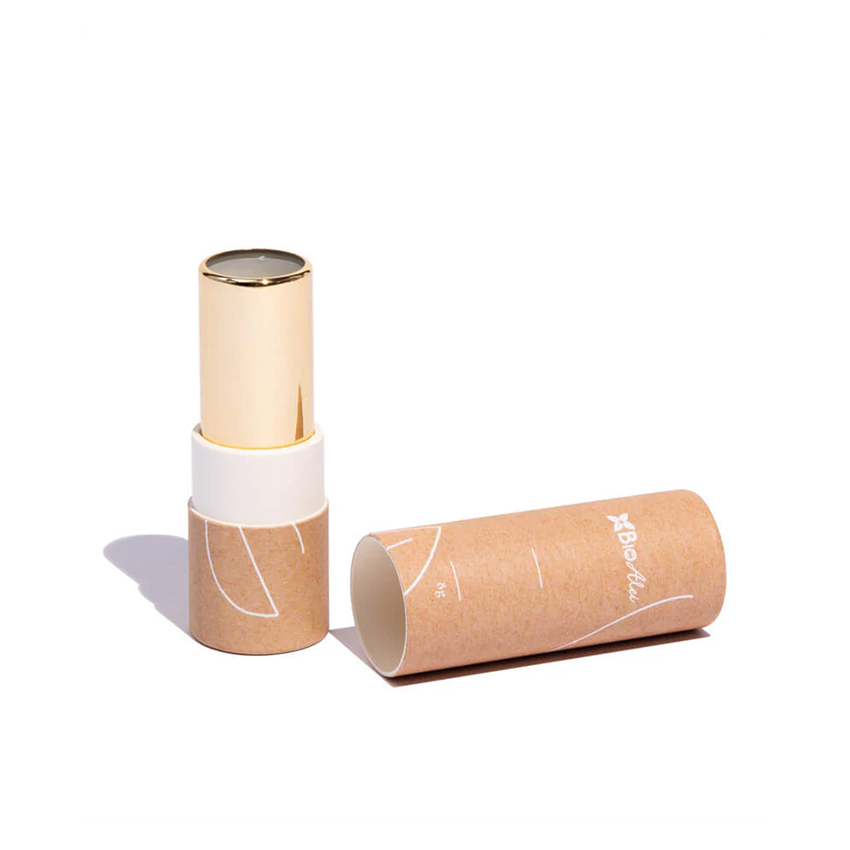 Tubo Biodegradable Hermético Al Por Mayor Del Protector Labial Del Papel De Eco Kraft Del OEM