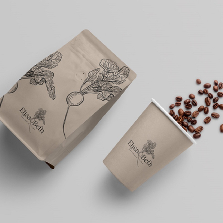 Bolsas De Café De 1 Libra De Papel De Fondo Plano Con Sello Cuádruple Personalizable OEM Con Válvula