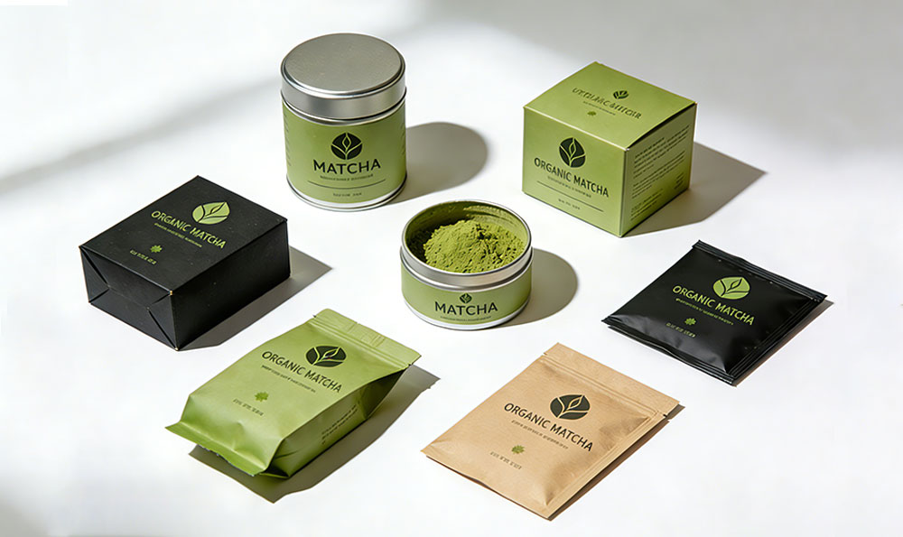 packaging sostenible para matcha