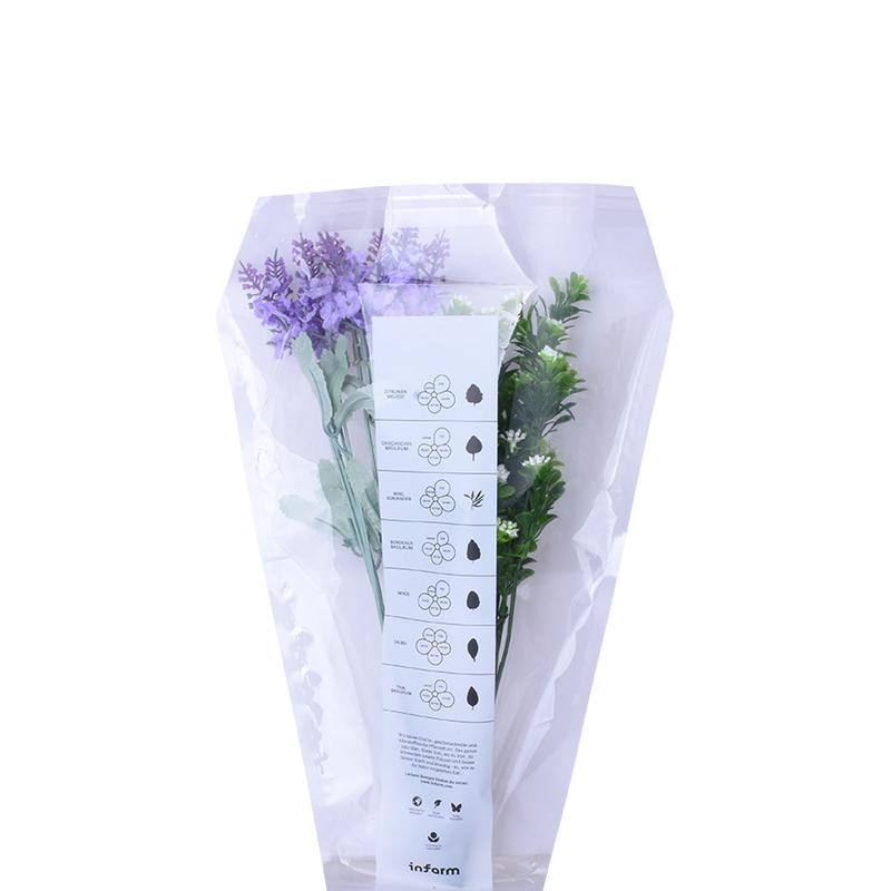 Película Transparente Bio PLA 100% Compostable Impresa Personalizada Para Envasado De Flores
