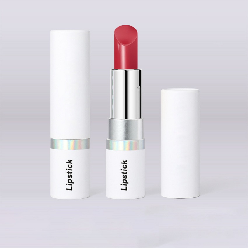 Mini Tubos Reciclables De Lápiz Labial De Papel De Cartón Redondeado Para Cosméticos