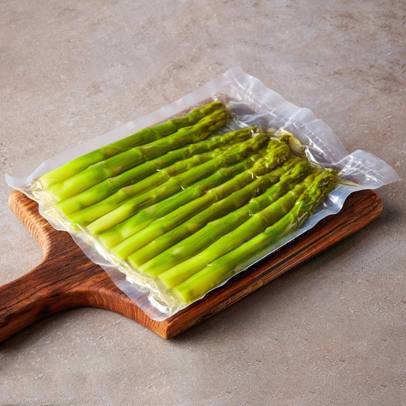 Bolsa Plástica De Espárragos Congelada Para Almacenamiento De Bolsas Vegetales Congeladas Con Sello De Vacío Sin BPA