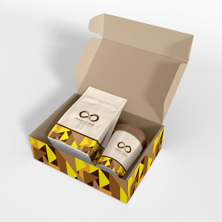 Bolsas De Café Impresas Con Fondo Plano De Papel De Aluminio Personalizado Para Envasado De Alimentos Con Válvula