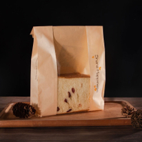 Bolsas De Papel Para Pan Con Ventana, Cierre De Alambre Y Resistentes A La Grasa, Personalizadas Con Impresión