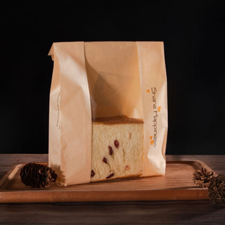 Bolsas De Papel Para Pan Con Ventana, Cierre De Alambre Y Resistentes A La Grasa, Personalizadas Con Impresión