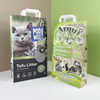 Las Mejores Bolsas Grandes Impresas De Arena Para Gatos Compostables De Fondo Plano A Prueba De Humedad