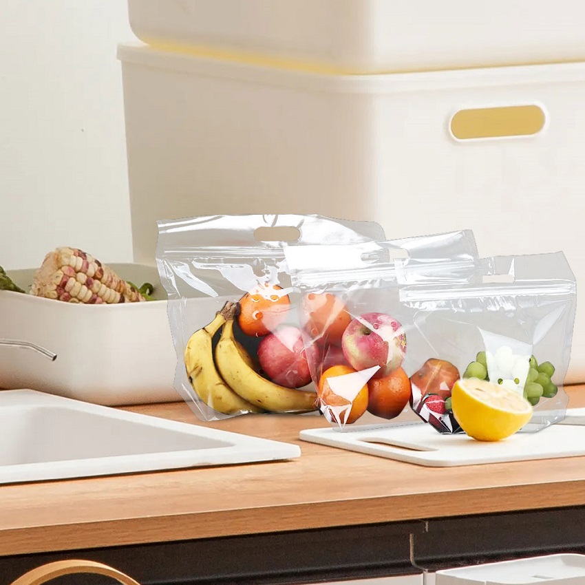 Bolsas De Plástico Biodegradables Transparentes Para Verduras Personalizadas