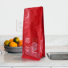 Bolsas De Café Impresas Con Fondo Plano De Papel De Aluminio Personalizado Para Envasado De Alimentos Con Válvula