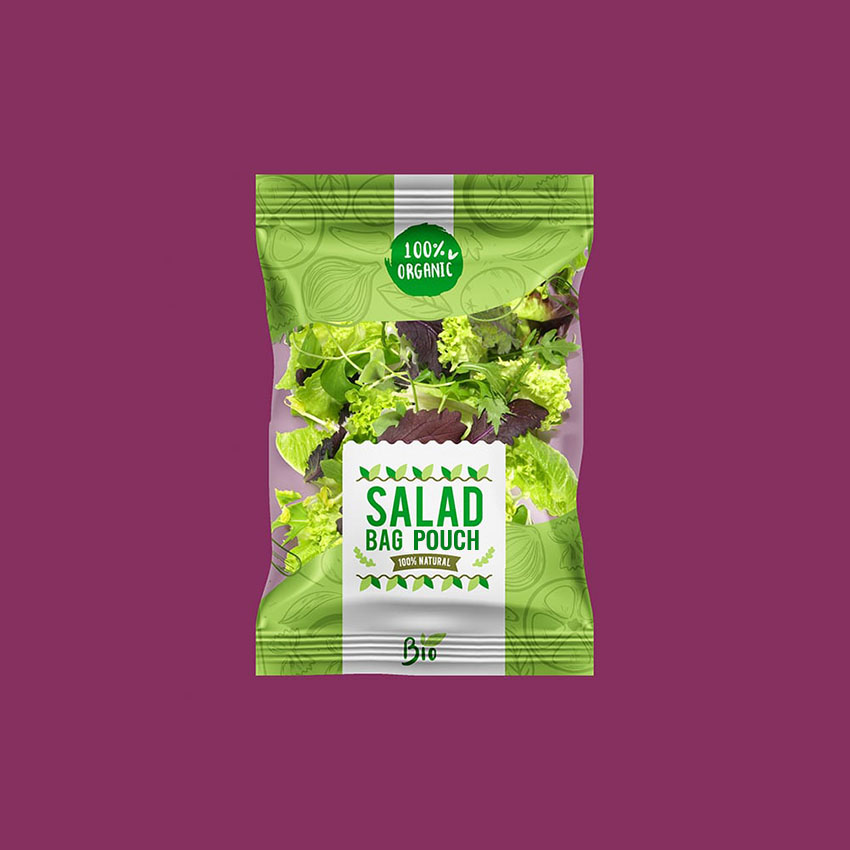 Bolsas De Violonchelo Transparentes Respetuosas Con El Medio Ambiente Y Seguras Para Alimentos Personalizadas Para Verduras De Hoja Verde