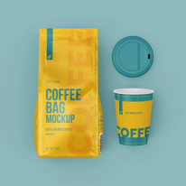 Empaque Amarillo Flexible Con Fuelle Lateral Y Diseño De Marca Personalizado Para Café