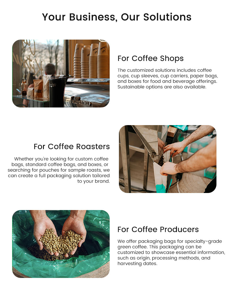 Empaques de caf&eacute; compostables