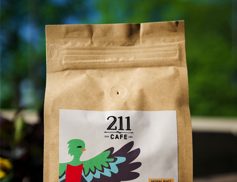Bolsa De Café De Papel Kraft Marrón Impresa Reciclable Orgánica