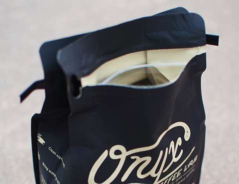 Kaffeebeutel mit Reißverschluss