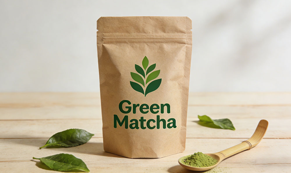 packaging compostable matcha