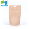 Impresión personalizada Bolsas de granos de café de fondo redondo Biodegradables Bolsas de pie con cremallera y ventana