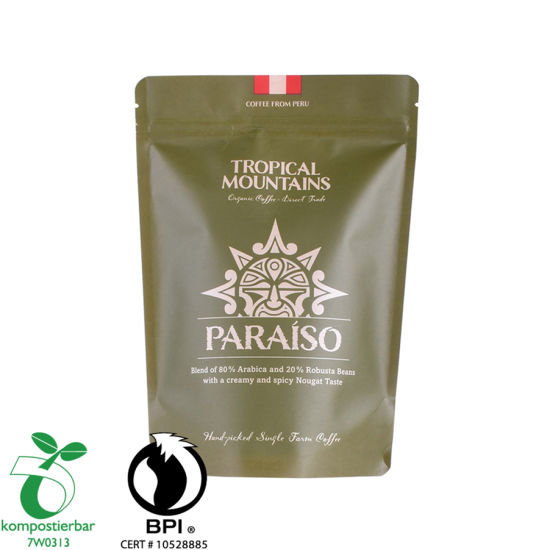 Cremallera Degradable Bolsa de café para llevar al por mayor de China