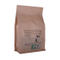 Bolsa de fondo plano de papel Kraft de grano de café biodegradable de plástico PLA de 250 g con válvula