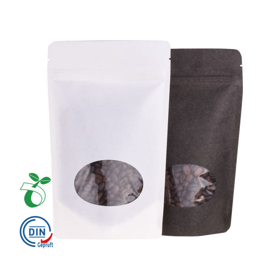 Bolsa de biodegradable de almidón de maíz de papel de alimentos de impresión personalizada con su propio logotipo