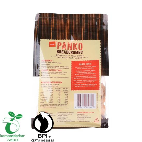 Reciclar fábrica de bolsas de transporte de almidón Doypack en China