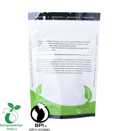 Impresión en huecograbado Colorido Doypack Biodegradable Mylar Bag Fabricante en China