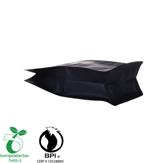 Bolsa de plástico de almidón de yuca de fondo redondo de material laminado al por mayor en China