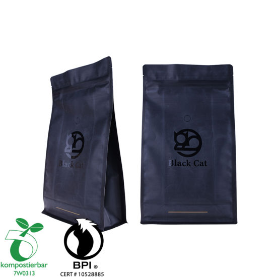 Fábrica de bolsitas de embalaje de café de fondo plano renovable en China
