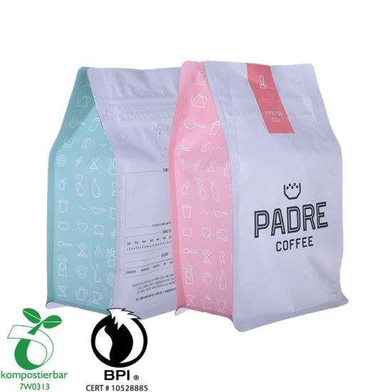 Fabricante de bolsitas de café PLA con cierre de cremallera de plástico de China