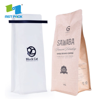 Bolsa de embalaje de café biodegradable de 32 oz con válvula unidireccional