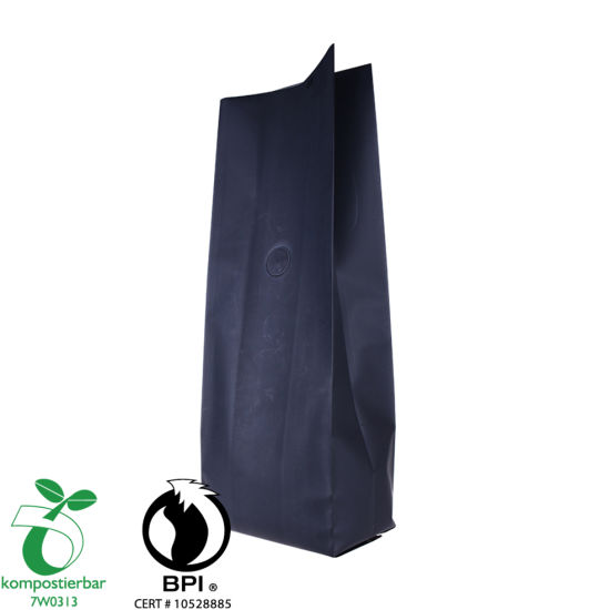 Fabricante de bolsas de alimentos compostables con escudete lateral reutilizable China