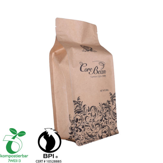 Fábrica de bolsas de fondo plano de café ecológico degradable de China