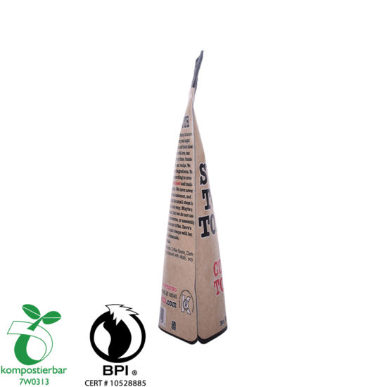 Fábrica de bolsas con cremallera de café con refuerzo lateral renovable China