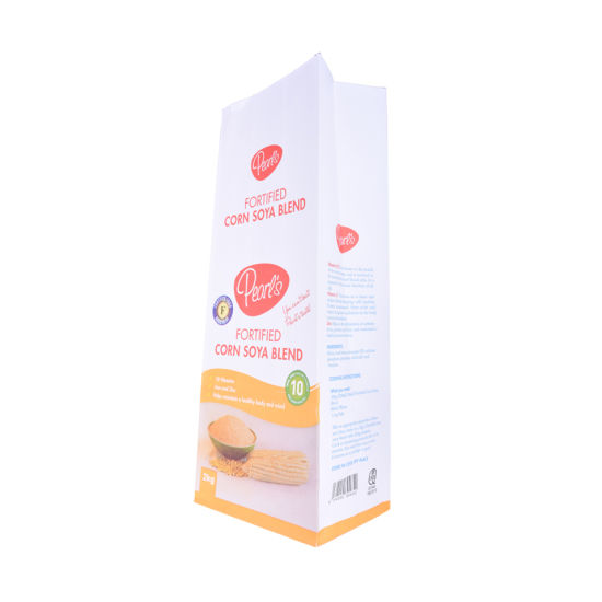 Bolsa de fondo plano de papel Kraft de grano de café biodegradable de plástico PLA de 250 g con válvula