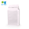 Bolsa Biodegradable de 8 oz con granos de café molidos, bolsa de fondo plano con válvula unidireccional Bolsa negra mate blanca