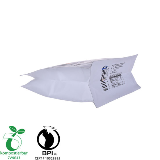 Proveedor de bolsa de embalaje de café con válvula unidireccional de fondo plano renovable en China