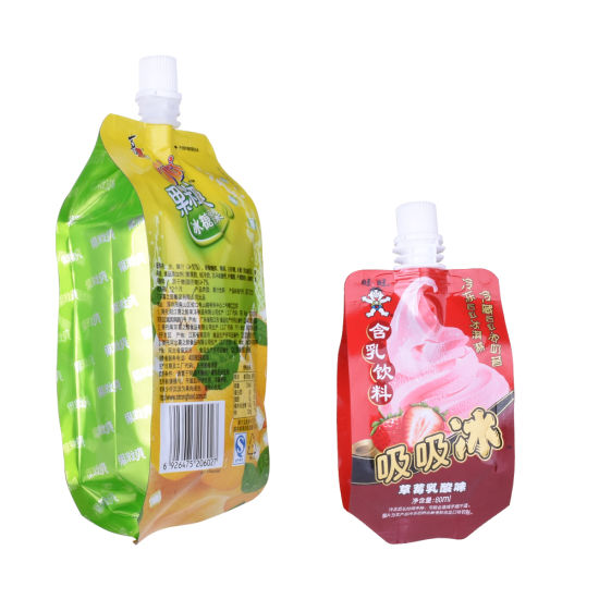 Foil Stand up Liquid Packaging Juice Jelly Spout Pouch Pouch Bag