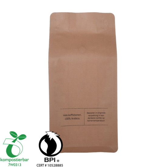 Alimentos Ziplock Square Bottom Coffee Cup Bag Factory de China