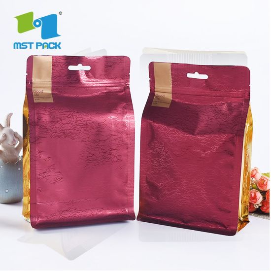 Impresión personalizada 100% Compostable Food Packaging Biodegradable Coffee Bag